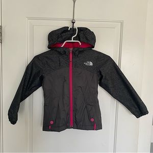 The North Face fleece lined hooded jacket for girls